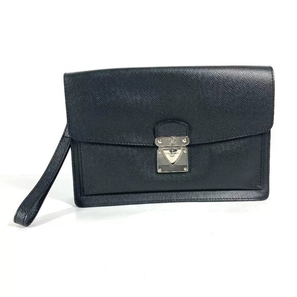 LOUIS VUITTON Taiga Belair Bag Pouch Clutch Bag with Strap - Picture 1 of 16